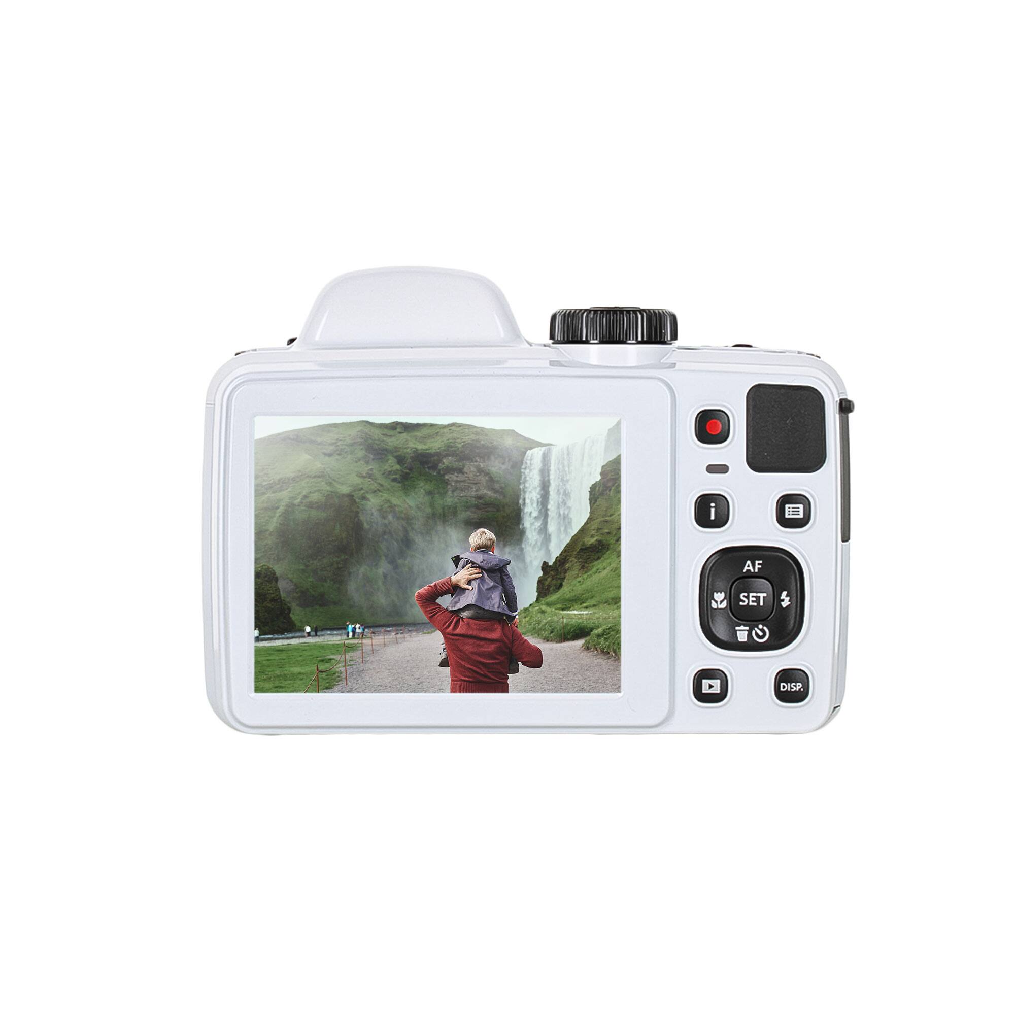 Kodak PIXPRO AZ405 Digital Camera (White) (AZ405WH) + 64GB Card +