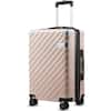 Front. LUGGEX - LUGGEX 20 Inch Carry-On Luggage Airline Approved KVC Expandable Polycarbonate Hardside Suitcase for Travelling - EX-Core - Pink.