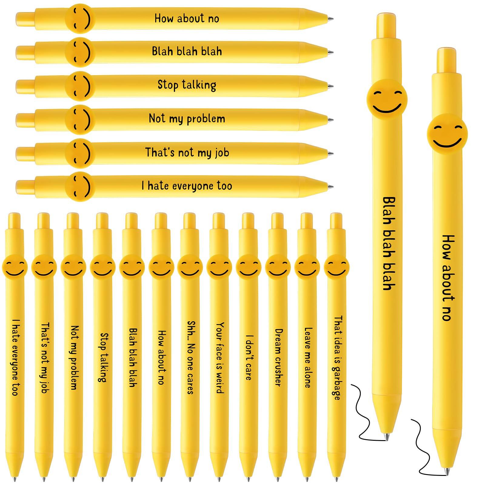 - How about no
- Blah blah blah
- Stop talking
- Not my problem
- That's not my job
- I hate everyone too
- Blah blah blah
- How about no
- I hate everyone too
- That's not my job
- Not my problem
- Stop talking
- Blah blah blah
- Shh... No one cares
- Your face is weird
- I don't care
- Dream crusher
- Leave me alone
- That idea is garbage
