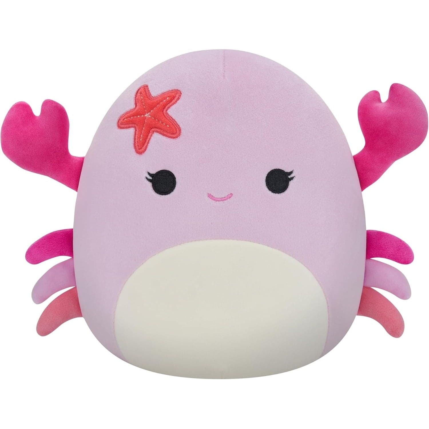 Jazwares - Squishmallows: Cailey the Pink Crab with Starfish Pin - 7.5" Plush