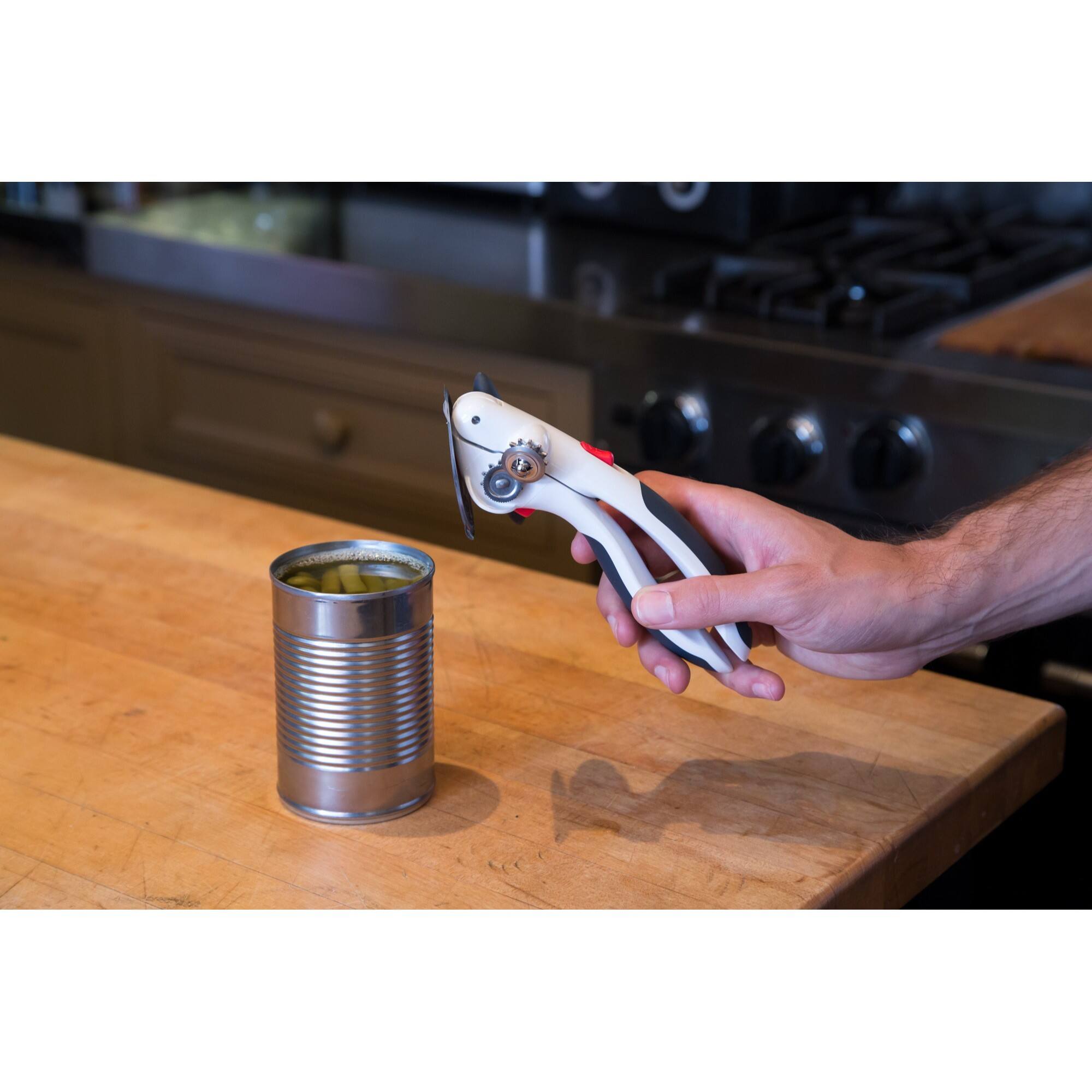 Alt View 2. Zyliss - Lock N' Lift Can Opener, White/Gray - Grey.