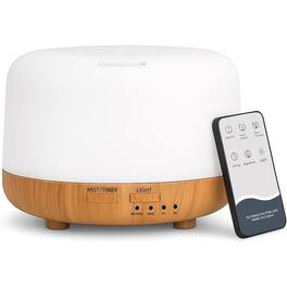RTMB - 300ml Essential Oil Diffuser – Aromatherapy, Remote, 7-Color LED, Cool Mist