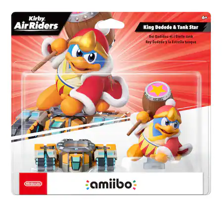Kirby AirRiders Air 6+ King Dedede & Tank Star
Roi Dadidou et l'étoile tank
Rey Dedede y la Estrella tanque
Nintendo amiibo