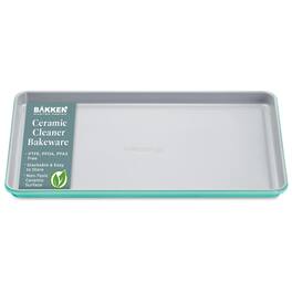 Bakken- Swiss - Premium 15.5"x10" Baking Sheet – Non-Toxic Ceramic, PFOA/PFAS Free, Non-Stick, Ideal for Baking & Roasting - Teal