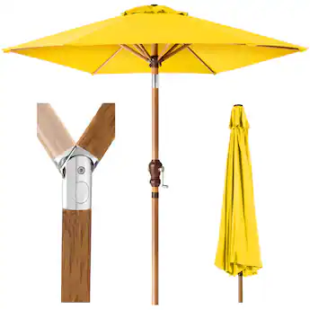 best crank and tilt patio umbrella Aluminum 7.5 Ft Hunter Green Formosa Covers the umbrella also includes a wind vent at the top Best Choice Products 7.5ft Outdoor