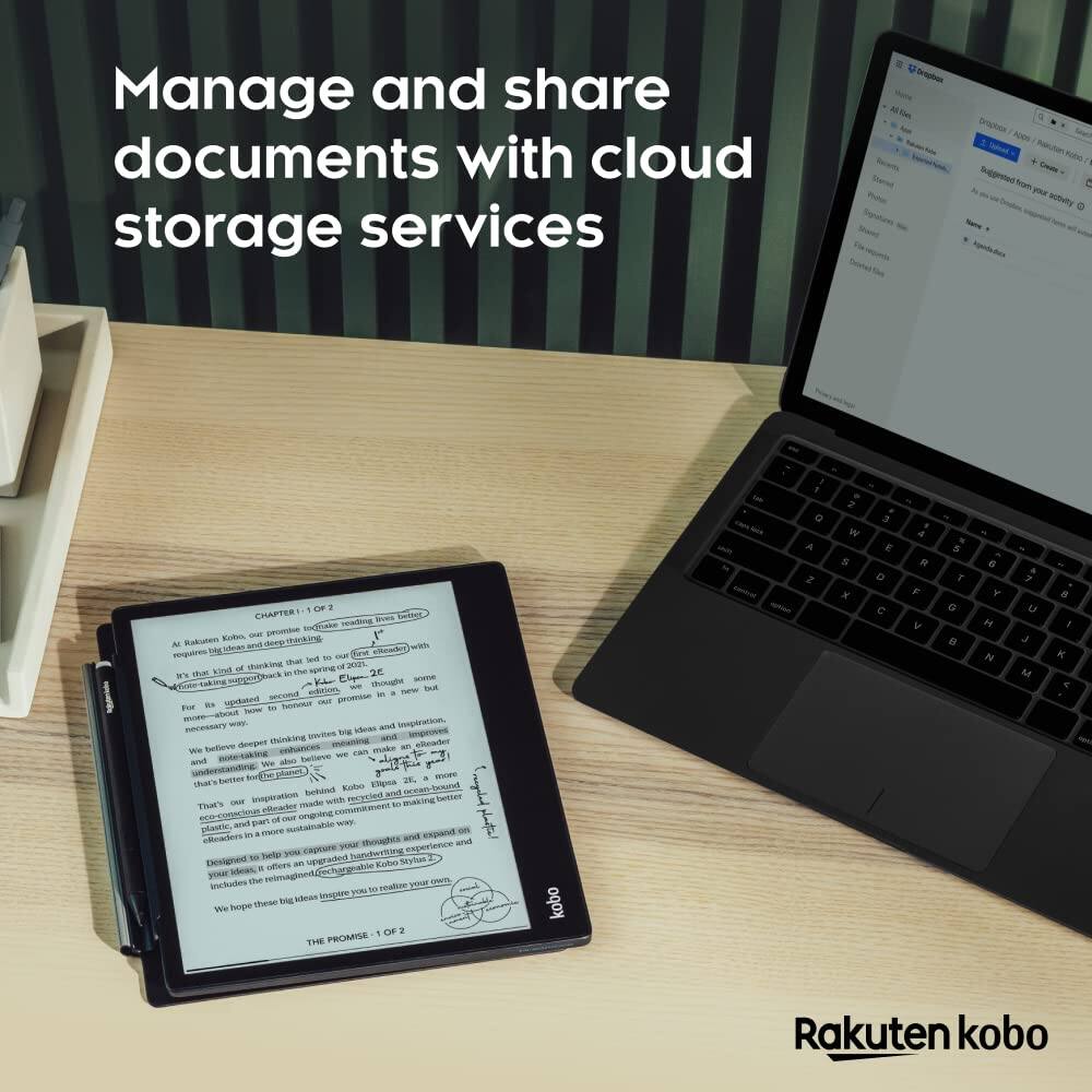 Manage and share documents with cloud storage services

CHAPTER 1: 1 OF 2

At Kobo, we believe reading is better when it's deep, thoughtful, and inspiring. That's why we're excited to share the second edition of our ebook reader, the Kobo Libra H2O. It's a great way to enjoy your reading, whether you're on the beach, in the park, or just relaxing at home.

We believe that reading is a great way to escape, to learn, and to be inspired. That's why we've updated the Kobo Libra H2O with a new, more powerful processor, a larger 7" touchscreen, and a more comfortable grip. It's also waterproof, so you can read in the rain or at the pool.

We hope these big ideas inspire you to realize your own.