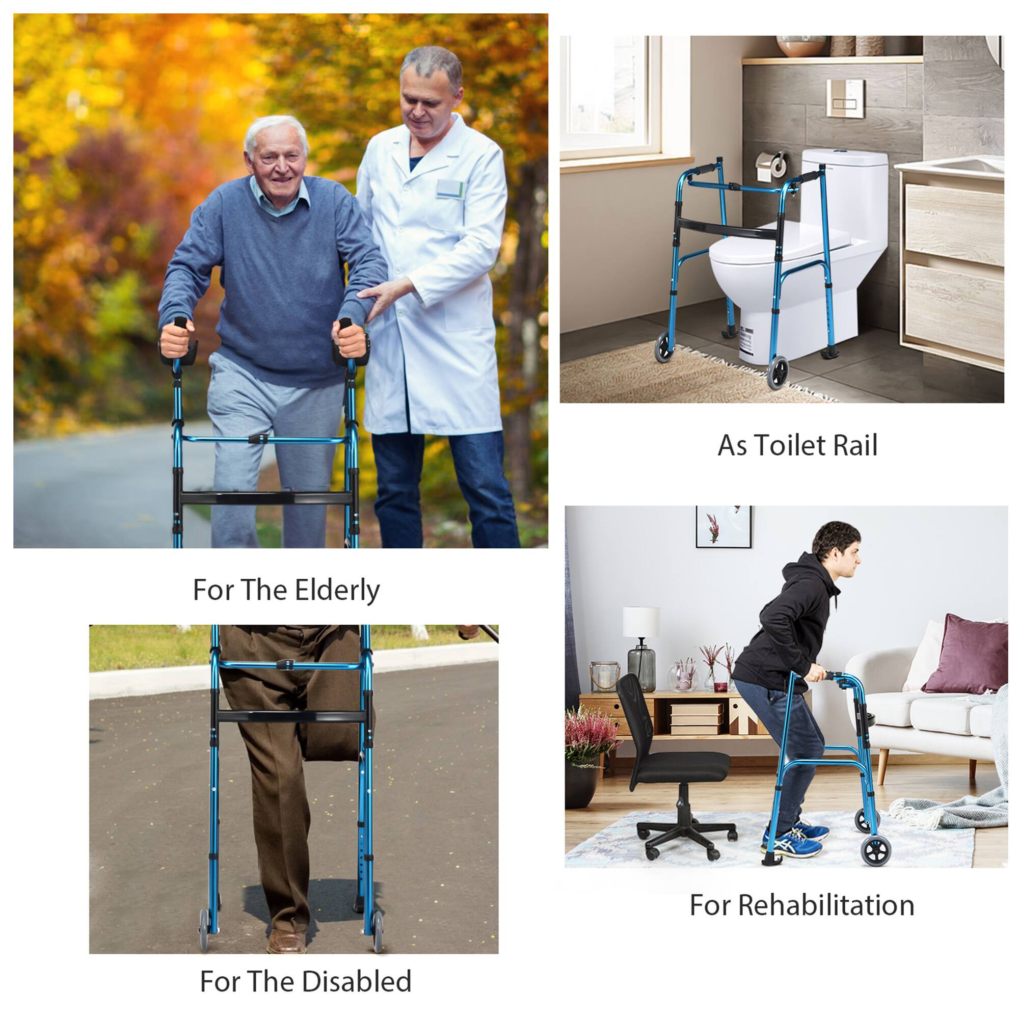 - As Toilet Rail
- For The Elderly
- For The Disabled
- For Rehabilitation
