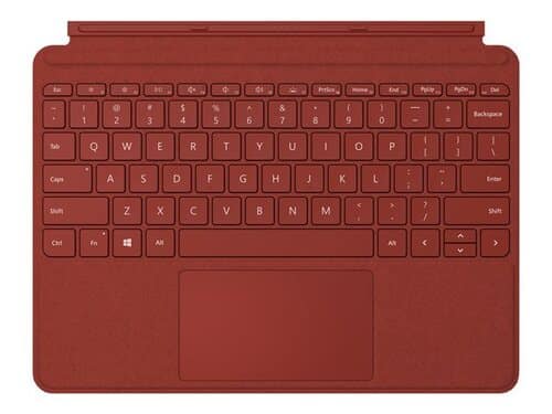 Microsoft - KCT-00061 Surface Go Type Cover Keyboard/Cover Case - Stain Resistant - Alcantara Body - Poppy Red