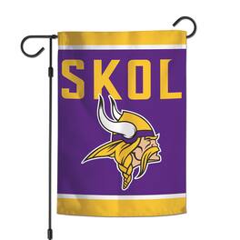 WinCraft - Minnesota Vikings 2-Sided 12'' x 18'' Garden Flag - Multicolor