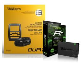 Maestro - ADS-MRR Interface Module + KIT-DUR1 Dash kit and T-harness solution for 14–19 Dodge Durango (all trims) - Black