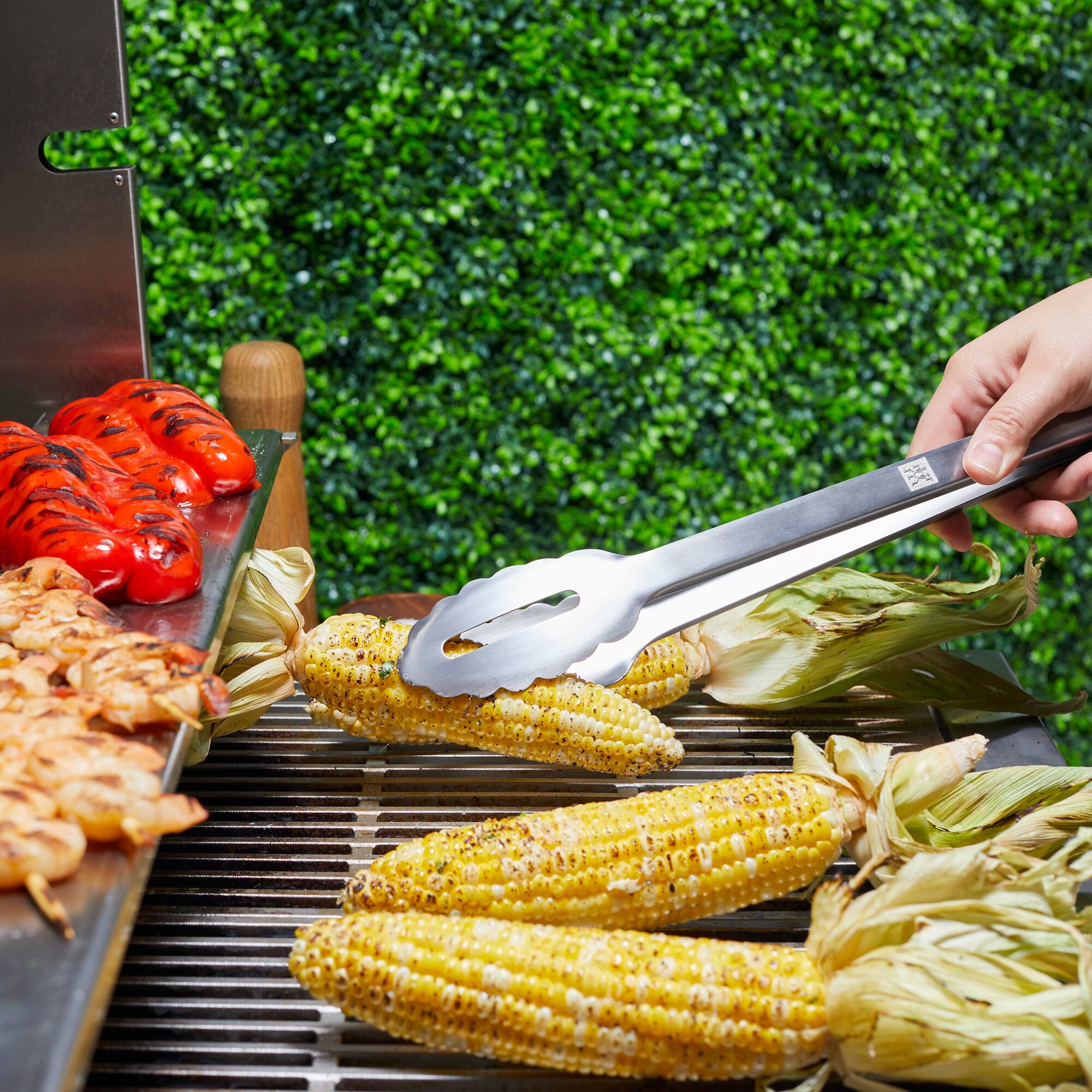 Alt View 1. ZWILLING - ZWILLING BBQ+ Stainless Steel Grill Tongs - Stainless Steel.