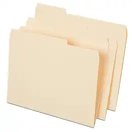 Staples - File Folder, 1/3-Cut Tab, Letter Size, 50/Pack (ST541077-CC) - Manila