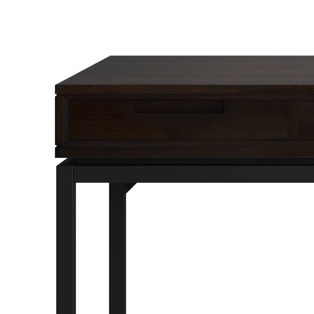 Alt View 1. Simpli Home - Banting SOLID HARDWOOD Modern Industrial 60 inch Wide Desk in Hickory Brown - Hickory Brown.