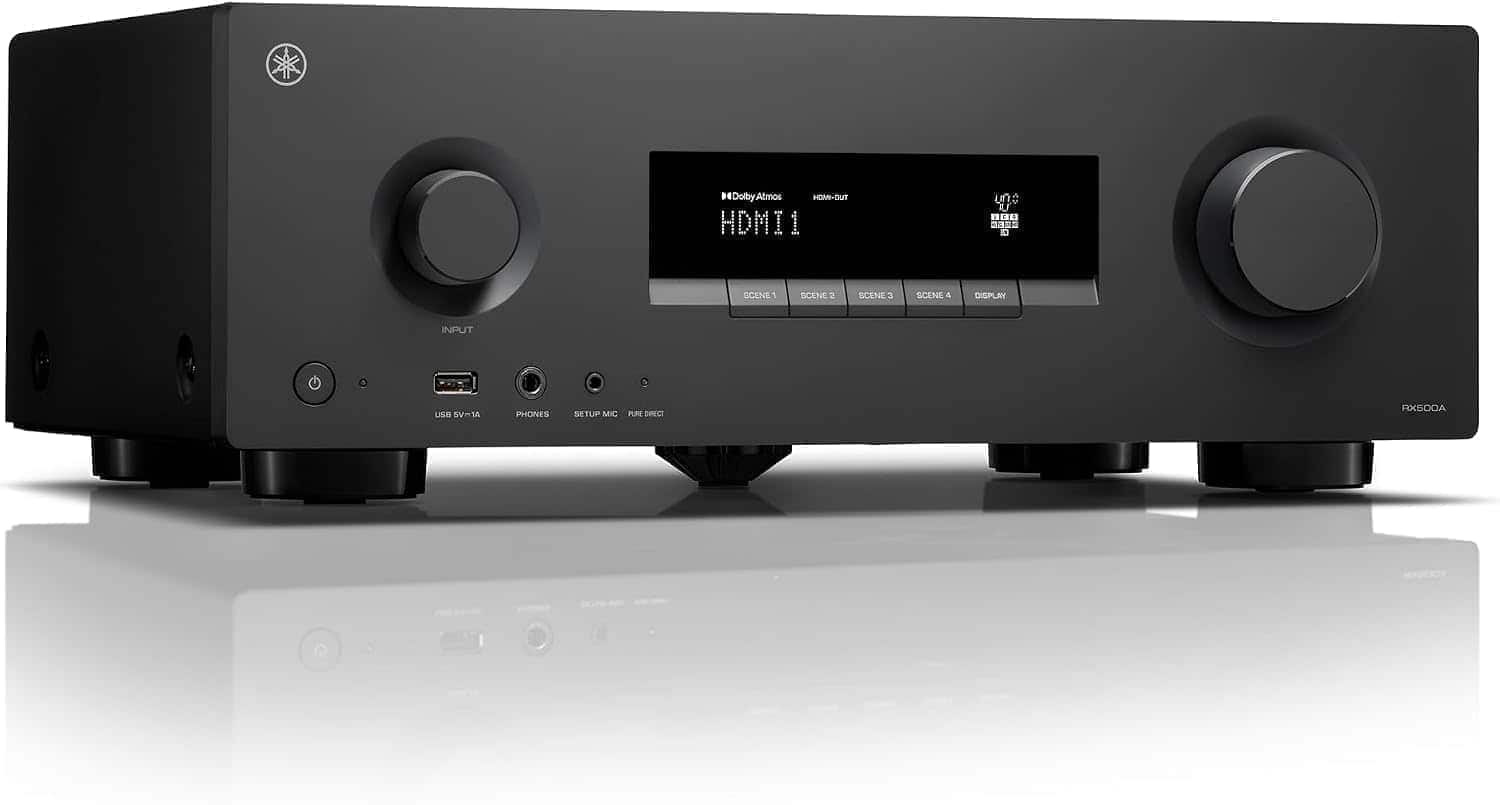 Dolby Atmos
HDMI OUT
HDMI 1

SCENE 1
SCENE 2
SCENE 3
SCENE 4
DISPLAY
INPUT
SV-1A
PHONES
SETUP MIC
PLRE
DIRECT
RXSOCA