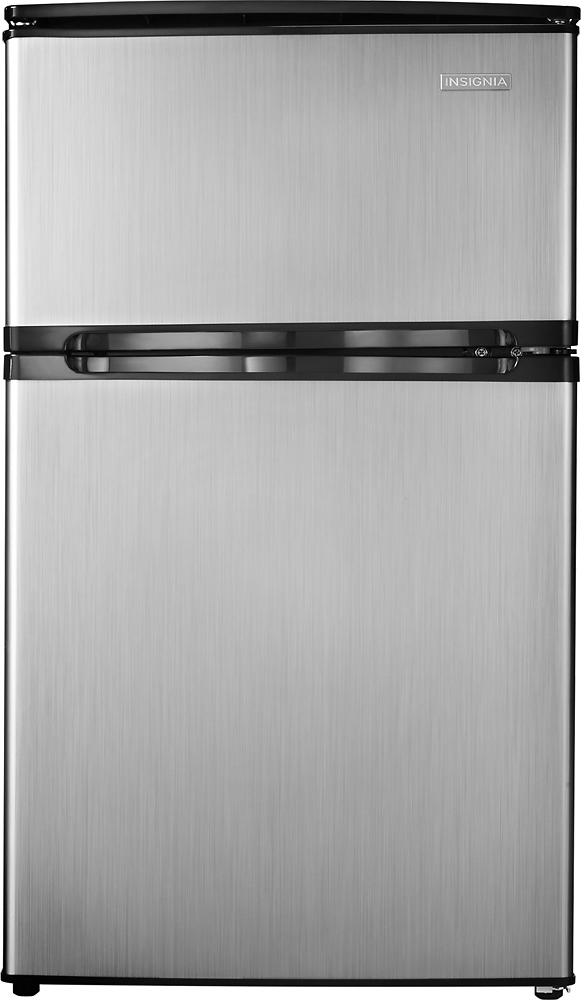 Insignia™ - 3.0 Cu. Ft. Mini Fridge with Top Freezer - Stainless steel –  Deal Supplies