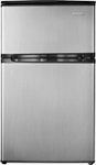 Front Zoom. Insignia™ - 3.0 Cu. Ft. mini fridge - Stainless Look.