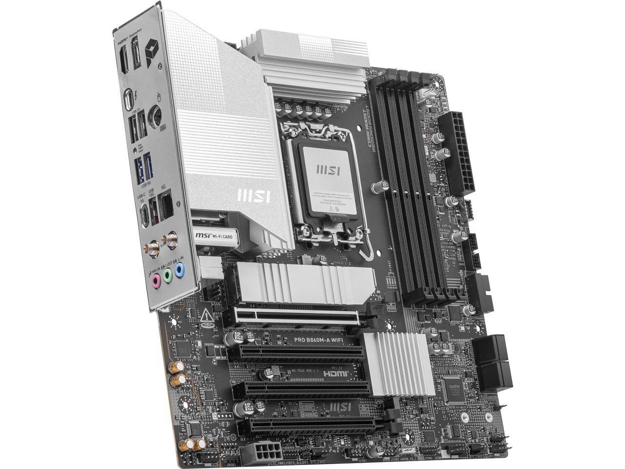 MSI PRO B860M A WIFI LGA 1851 Intel B860 DDR5 M.2 Thunderbolt4 Wi