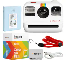 Polaroid - Go Gen 2 Mini Instant Film Camera Bundle with GO Color Film Double Pack, Photo Album & Cloth (Black)