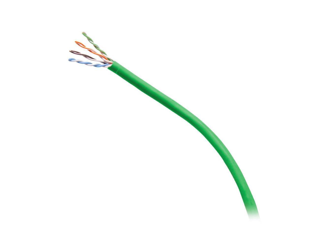 Alt View 2. Cables to Go - C2G 1000FT CAT6 Solid UTP CMR Bulk Unshielded Ethernet Network Cable -  TAA - Green - C2G56035.