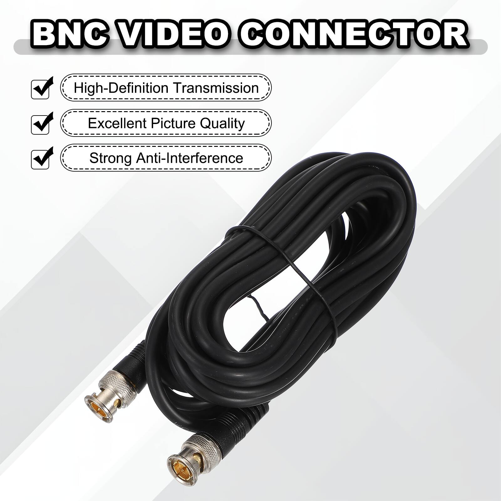 BNC VIDEO CONNECTOR

- High-Definition Transmission
- Excellent Picture Quality
- Strong Anti-Interference