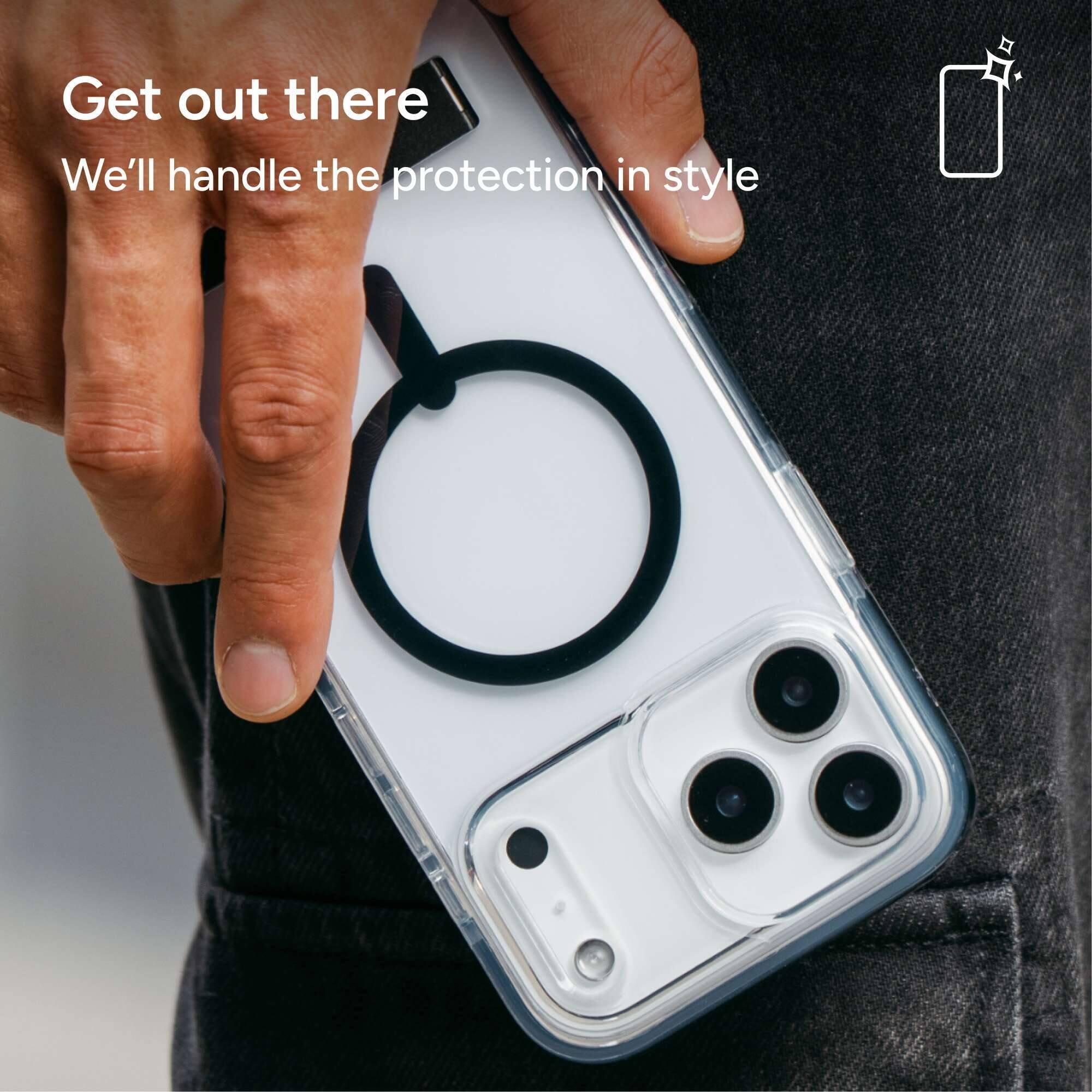 Get out there  
We'll handle the protection in style