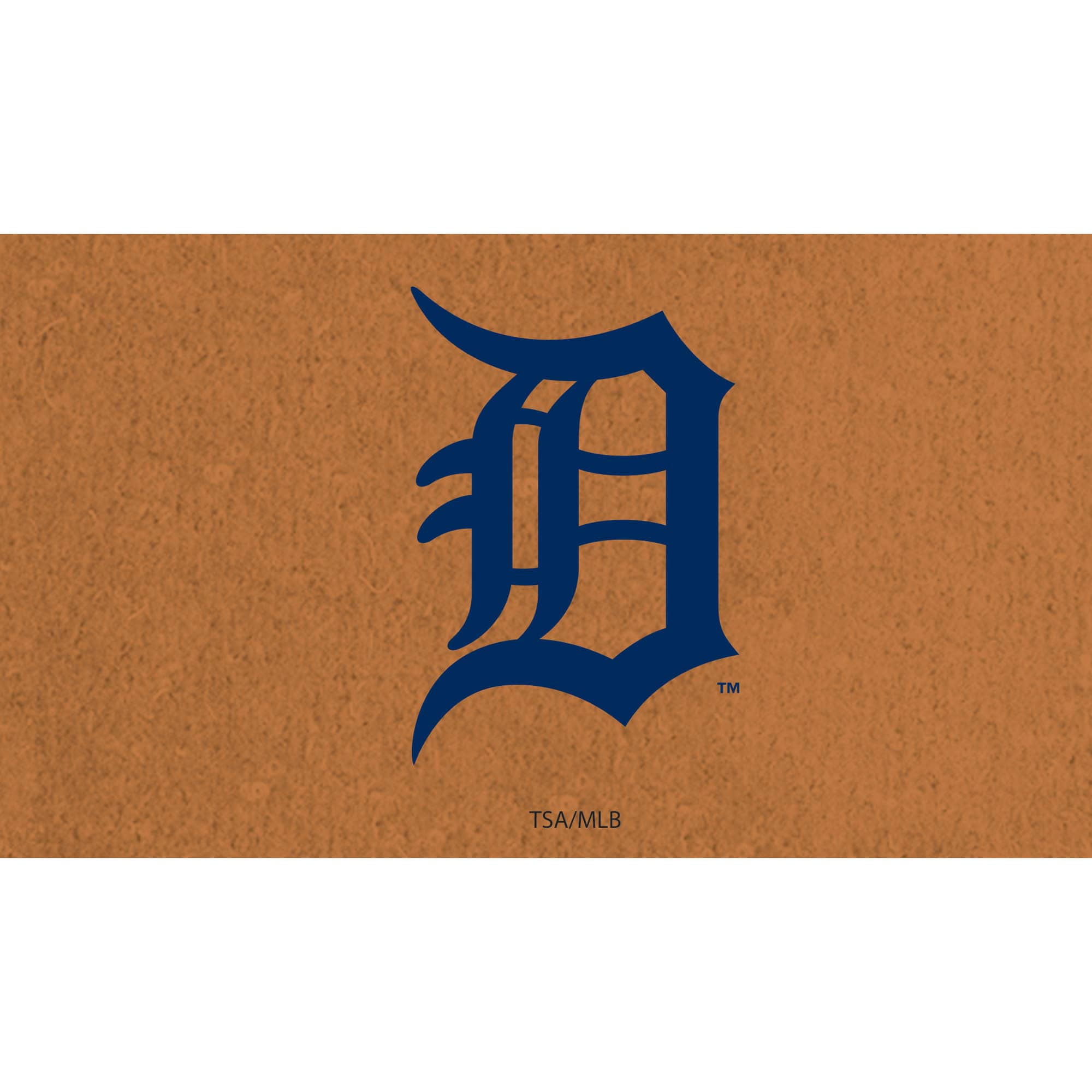 Front. Evergreen Enterprises - Detroit Tigers 28" x 16" Primary Logo Coir Mat - Multicolor.