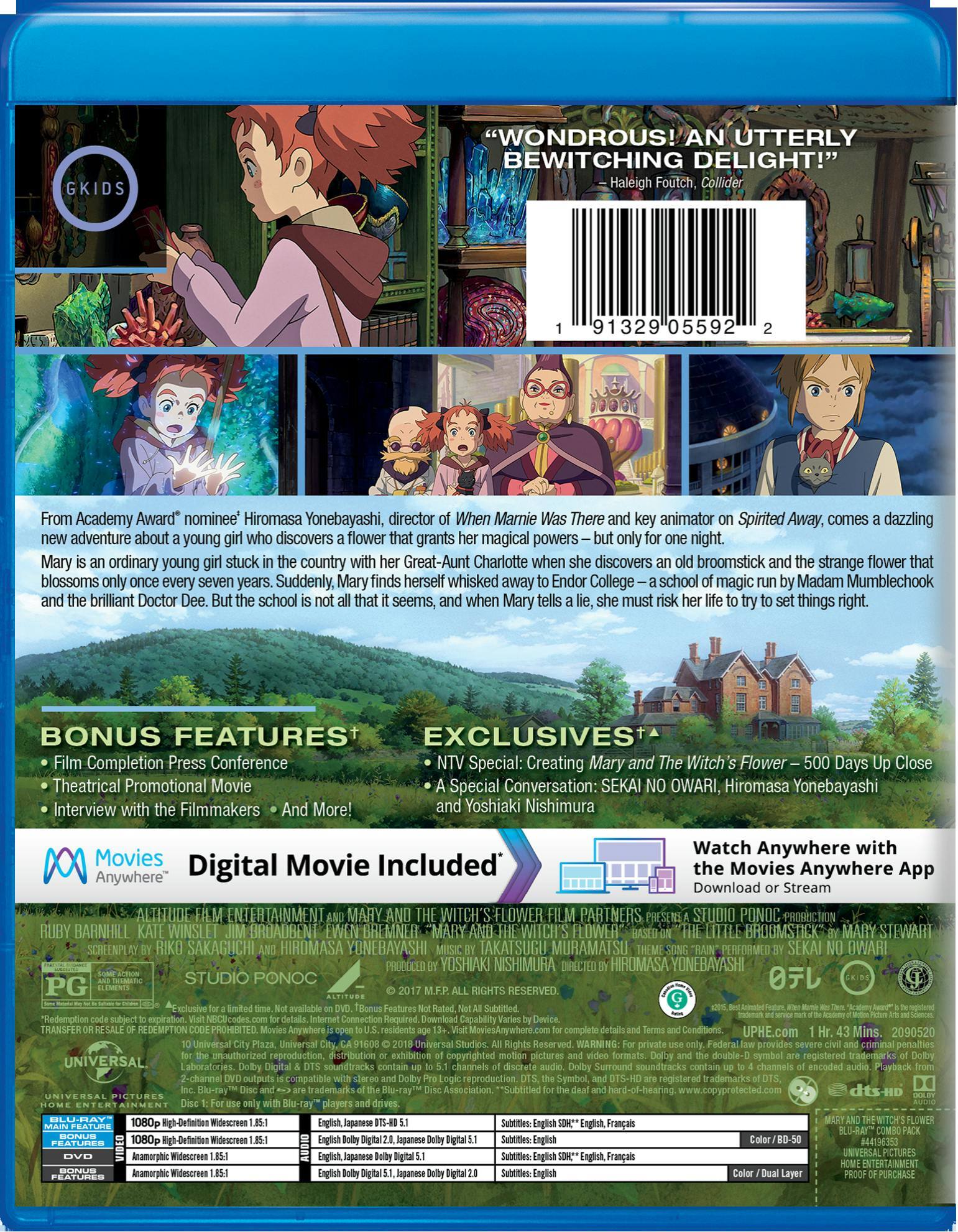 Angle. Mary and the Witch's Flower (DVD + Digital) [Blu-ray].