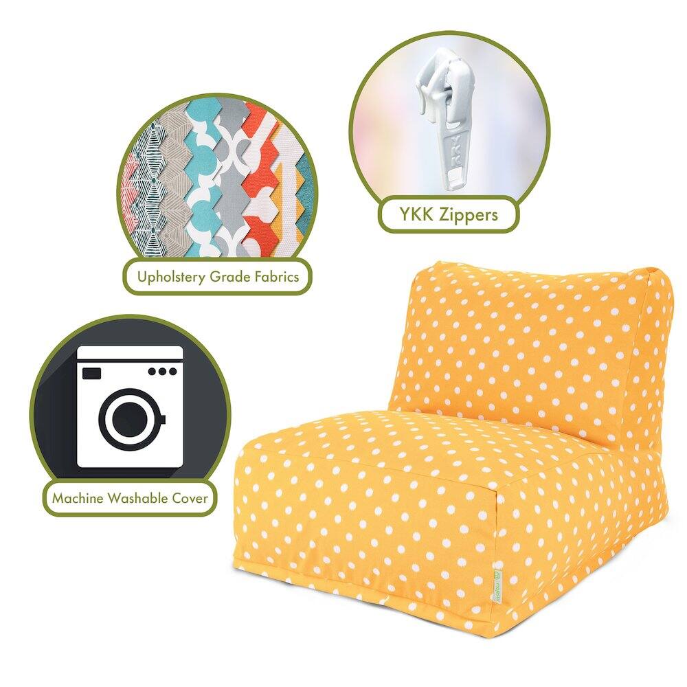 - Upholstery Grade Fabrics
- YKK Zippers
- Machine Washable Cover