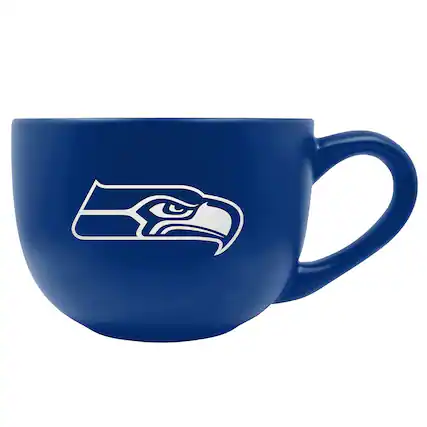 Front. Great American Products - Seattle Seahawks 23oz. Double Ceramic Mug - Multicolor.