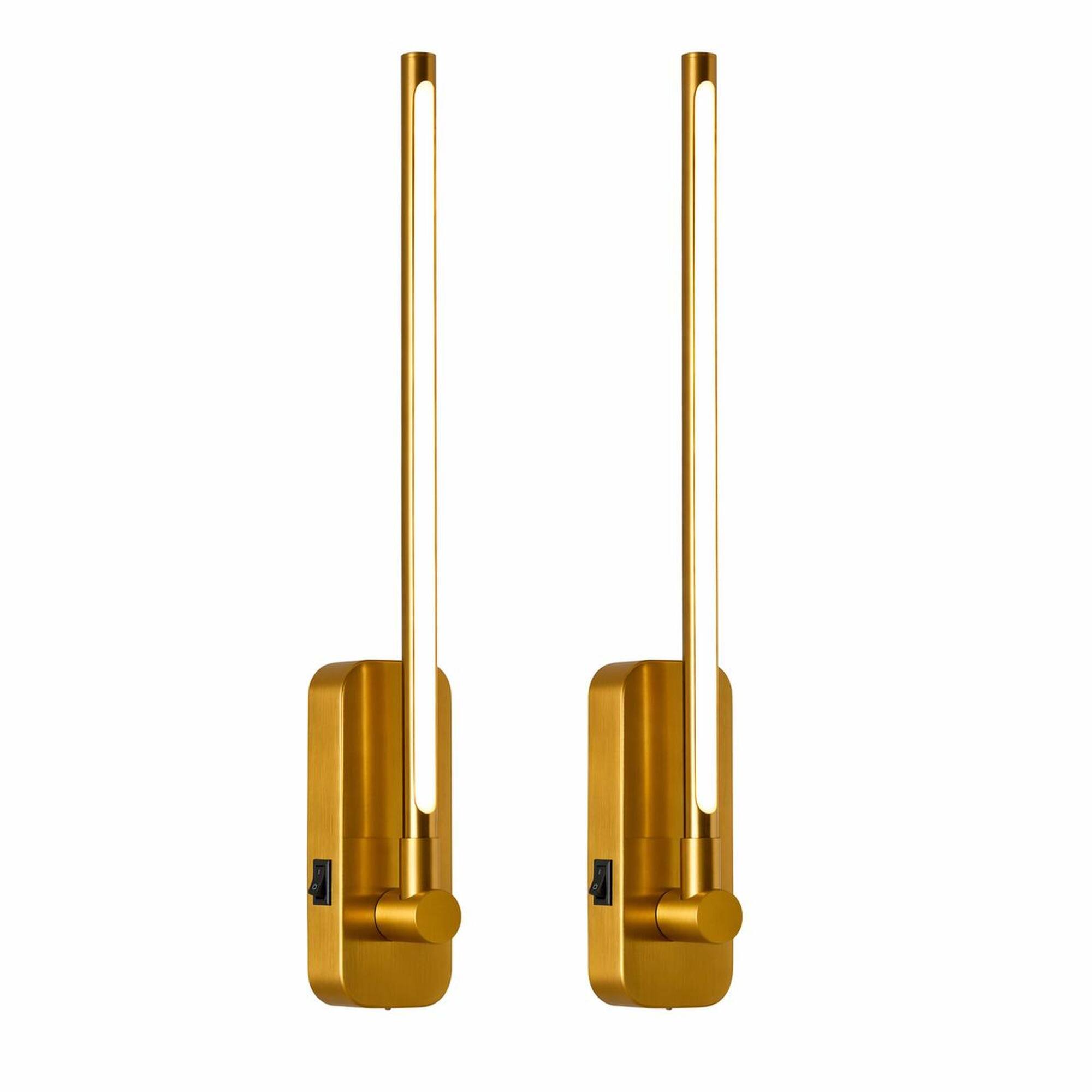 Alt View 5. RYHNUYNE - Rechargeable LED Wall Sconce with Remote – Magnetic Mount, Swing Arm, 3 Color Temperatures & Dimmable.