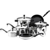 Farberware - Classic Series 15-Piece Cookware Set - Stainless Steel - Angle_Zoom