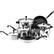 Angle. Farberware - Classic Series 15-Piece Cookware Set - Stainless Steel.