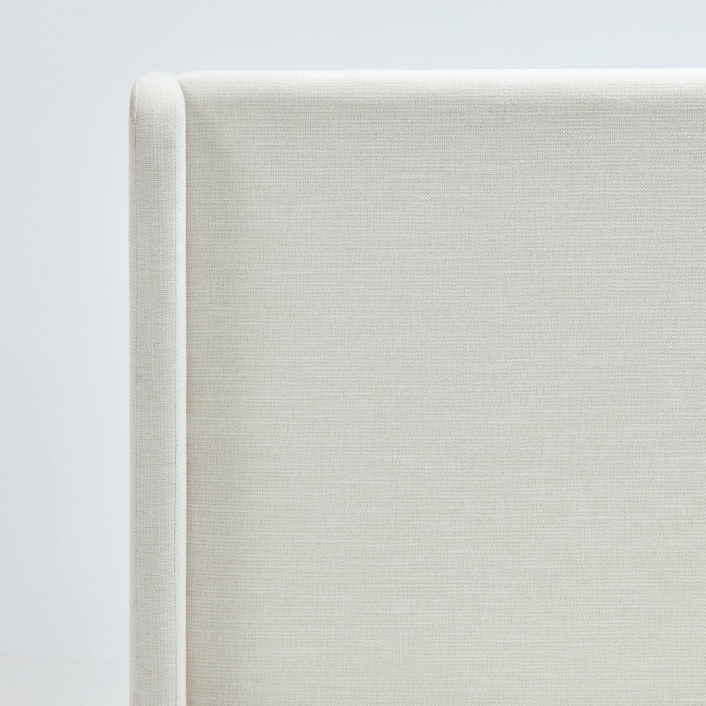 Alt View 2. Anysun - King Wingback Platform Bed - Chenille, 52.3" High Headboard, No Box Spring, Easy Assembly & No Noise - Ivory.