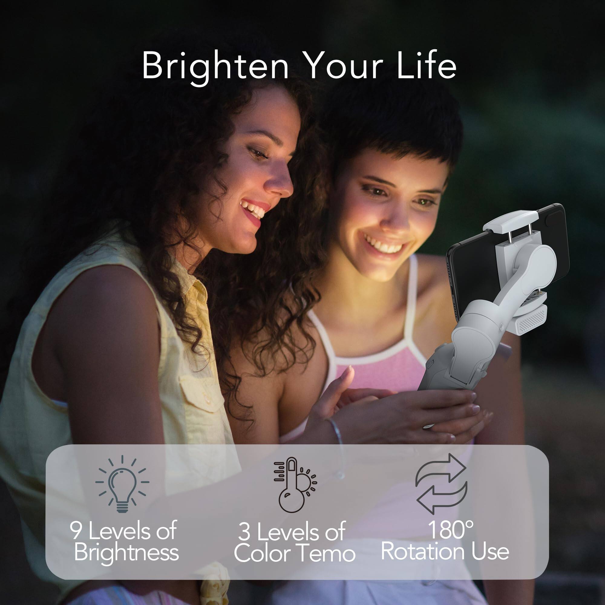 Brighten Your Life

9 Levels of Brightness  
3 Levels of Color Tempo  
180° Rotation Use