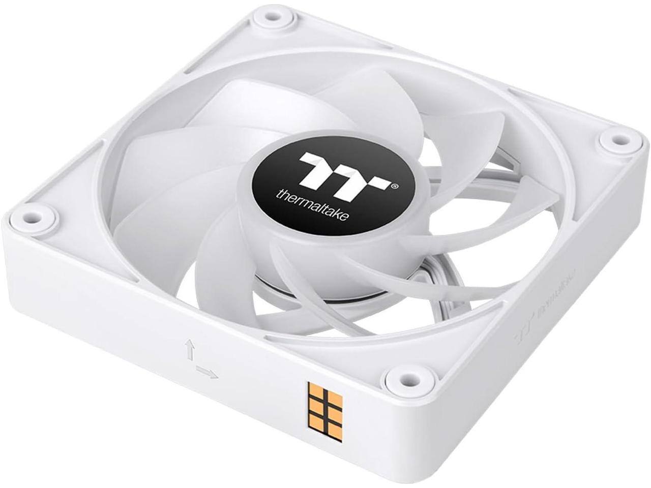 Alt View 3. Thermaltake - Thermaltake CT140 EX ARGB Fan (3-Pack), Magnetic, 5V Sync, 16.8M Colors, 140mm White - White.
