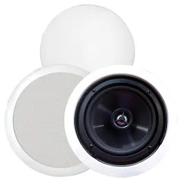BIC America - 6.5" 2-Way In-Wall Speakers (Pair) - White