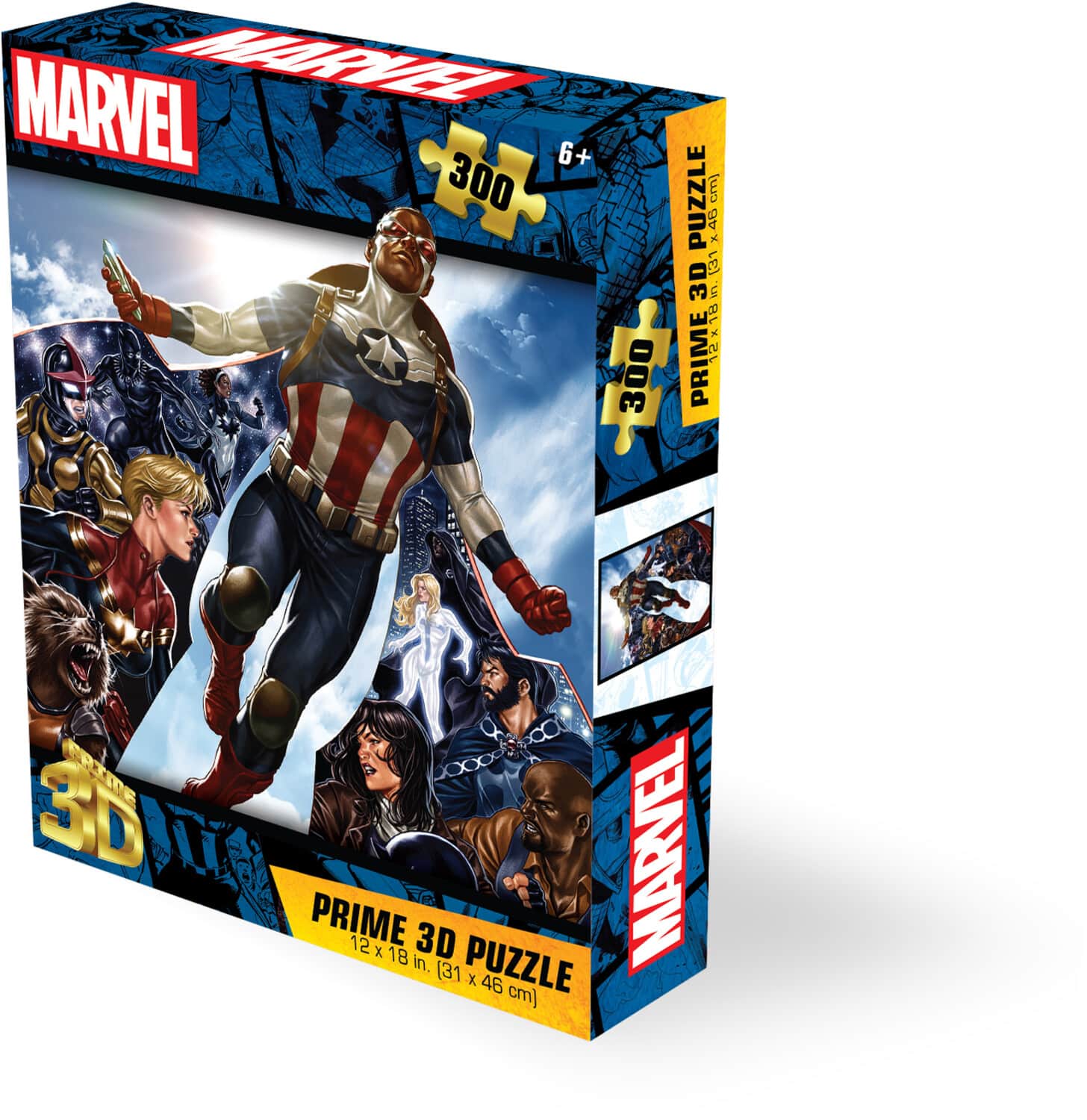PopMarket - Marvel Avengers Captain America 300pc 18x12 in 3D Lenticular Puzzle - COLLECTIBLES - Multicolor price history on PriceWatchPro