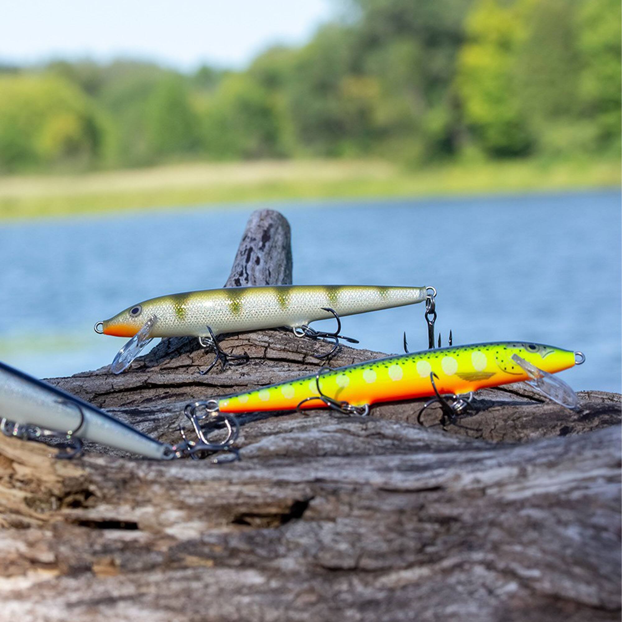 Alt View 1. Rapala - Rapala Original Floating 03, Fishing Lure, Silver Fluorescent Chartreuse - Silver Fluorescent Chartreuse.