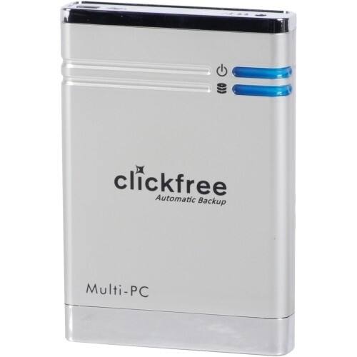 Front Standard. Clickfree - 160 GB External Hard Drive - Retail - Silver.