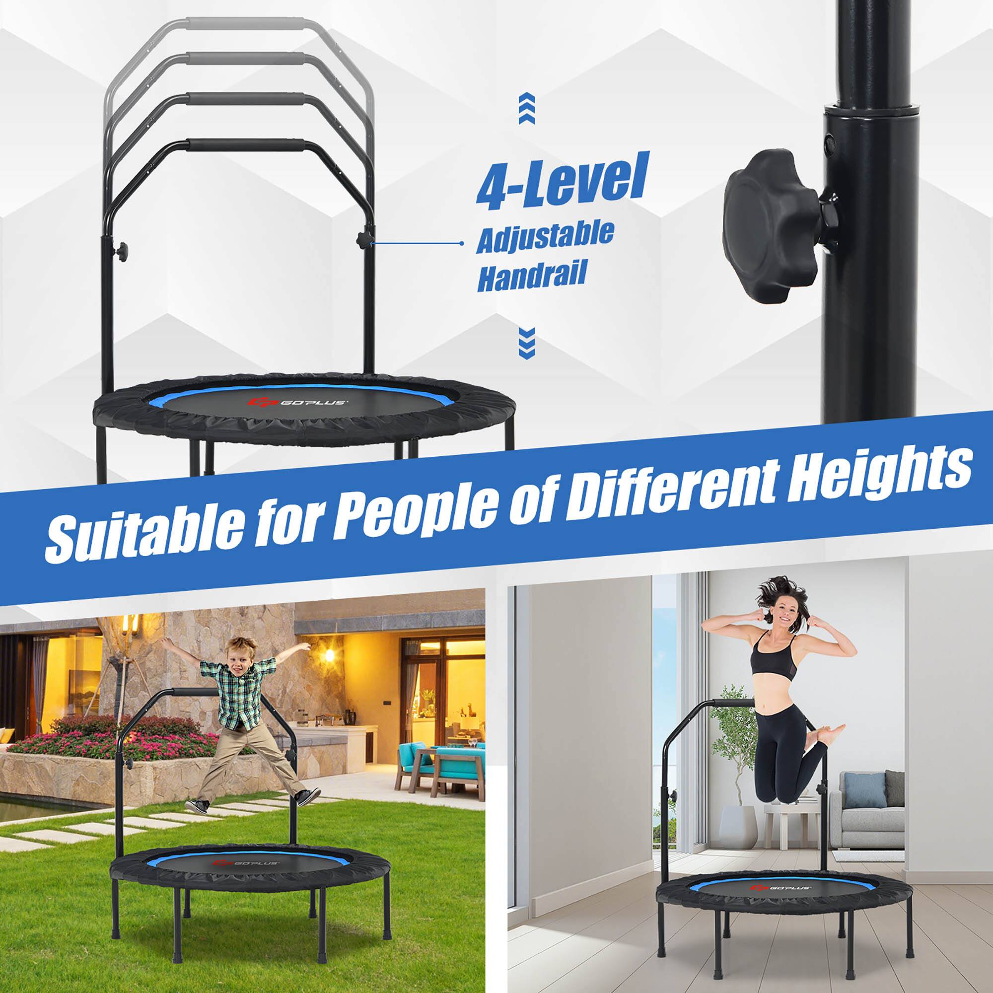 4-Level Adjustable Handrail  
Suitable for People of Different Heights