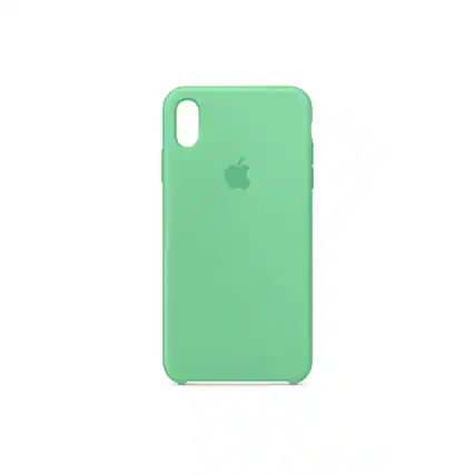 Front. Apple - Apple Silicone Case (for iPhone Xs Max) - Spearmint - Spearmint.