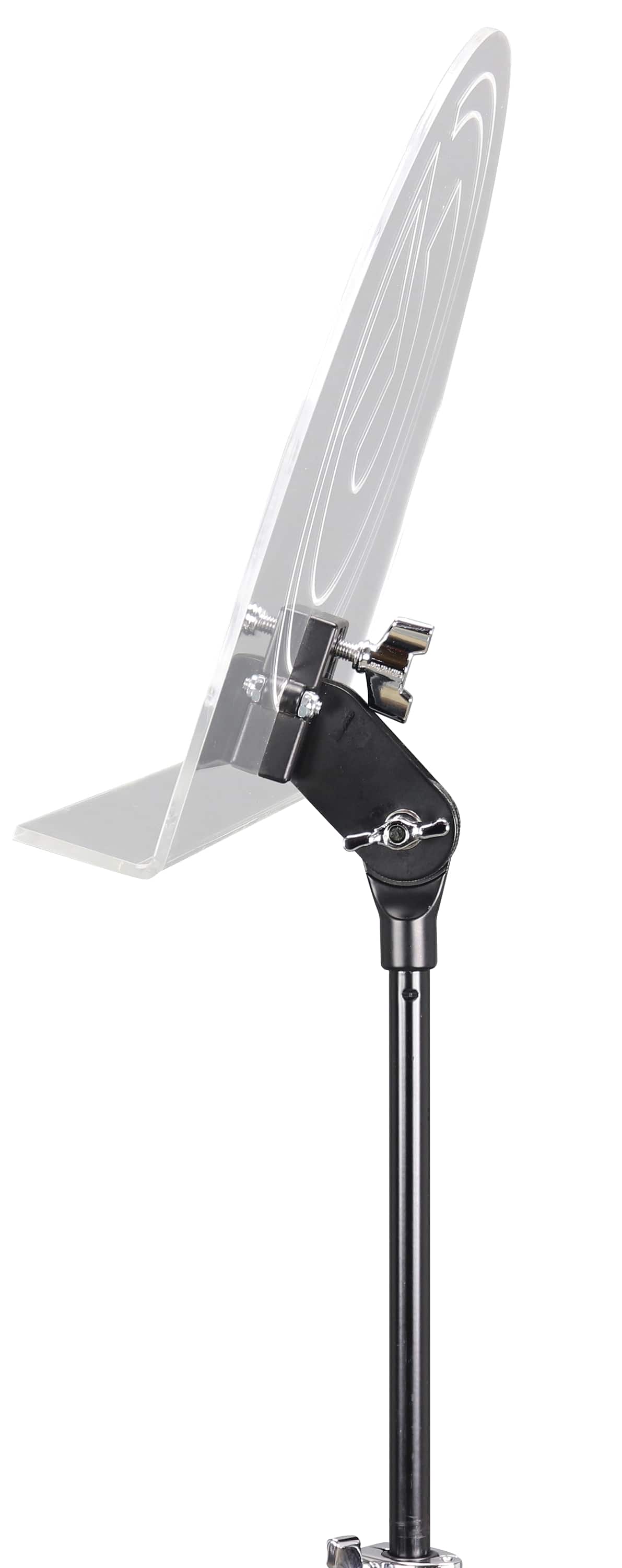 Gibraltar Hardware - Acrylic Music Stand with Adjustable Mounting Arm, Clear, Durable, Versatile, Drum Accessories, Hardware and Parts