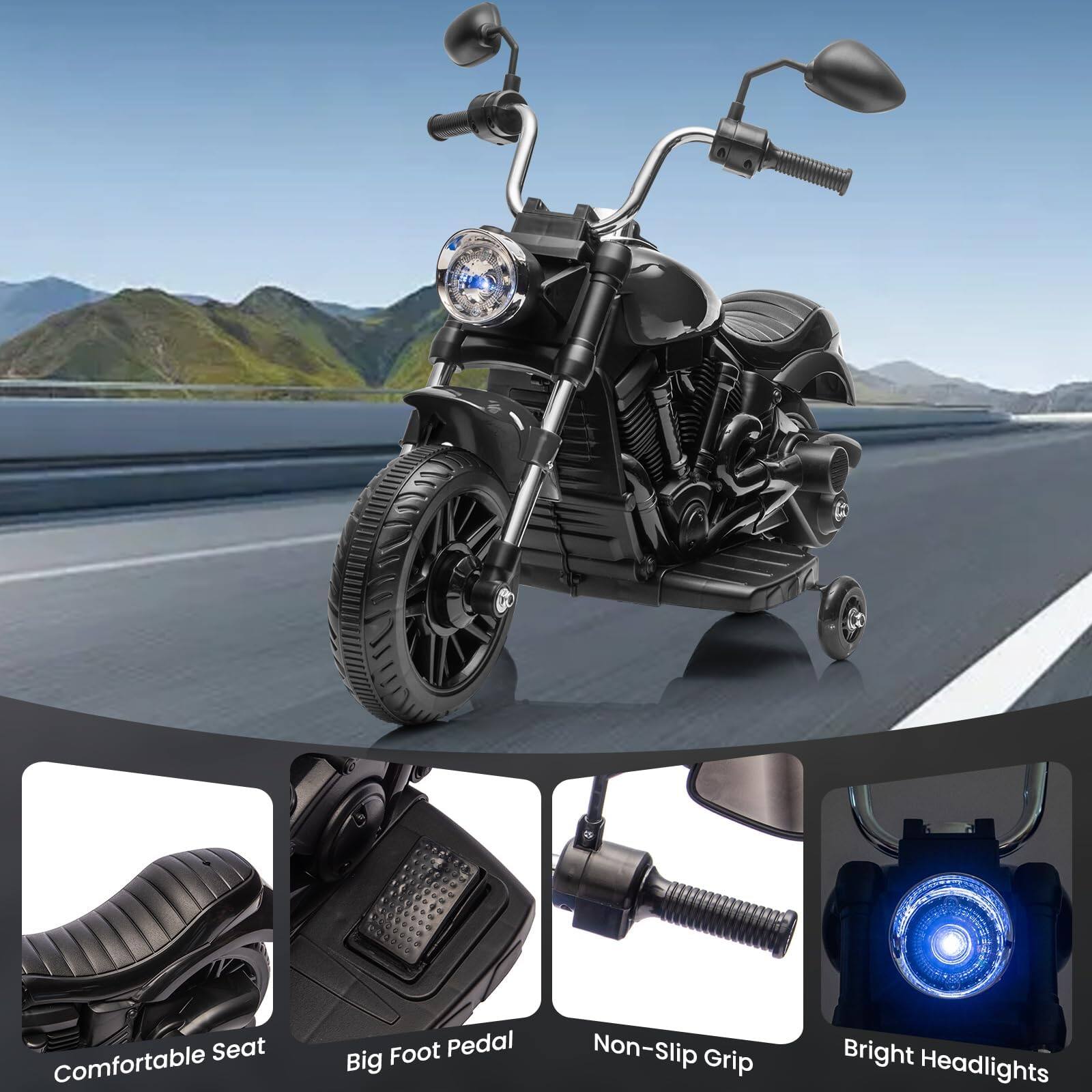 - Comfortable Seat
- Big Foot Pedal
- Non-Slip Grip
- Bright Headlights