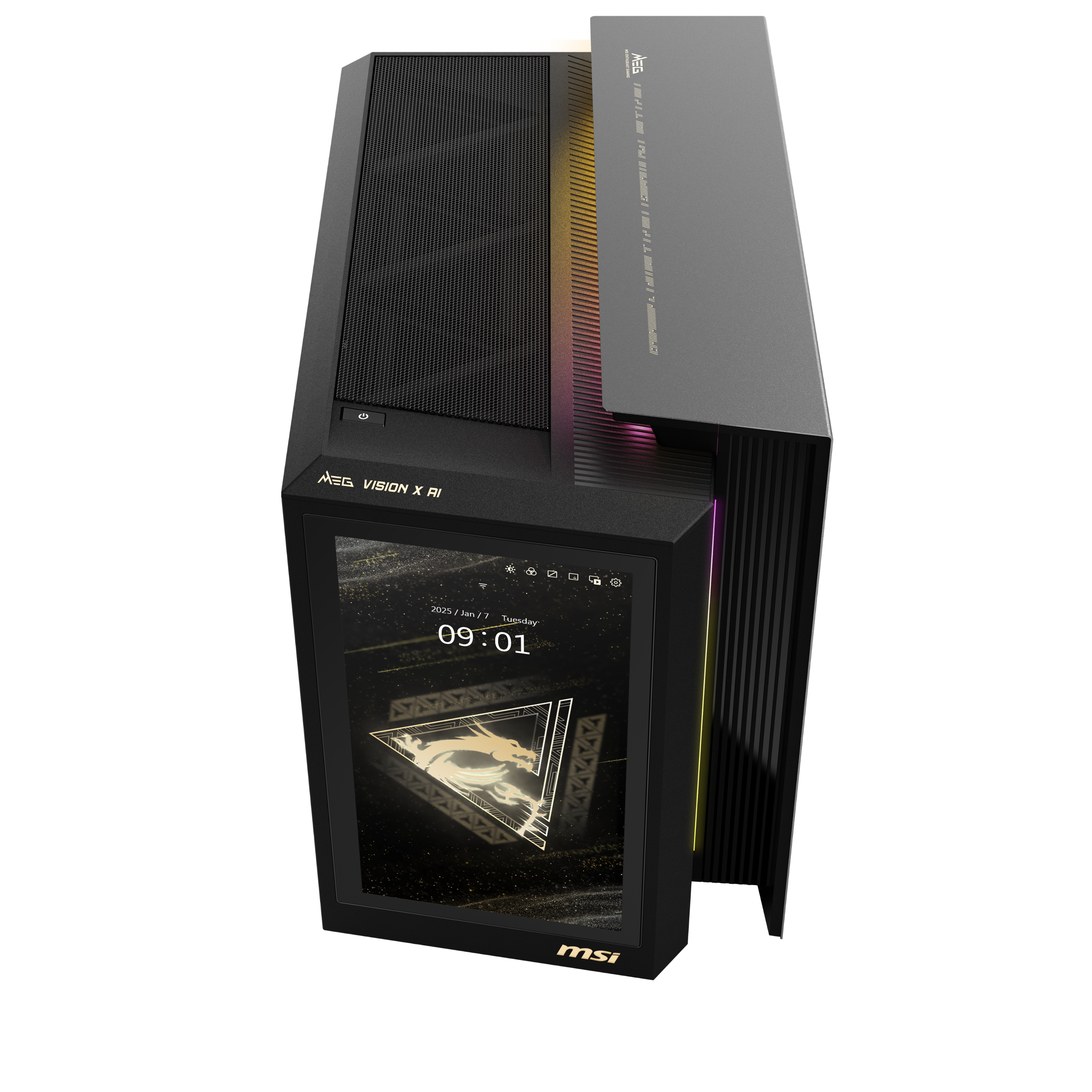 MSI MEG Vision X AI Gaming Desktop Intel Ultra 9 285K 64GB