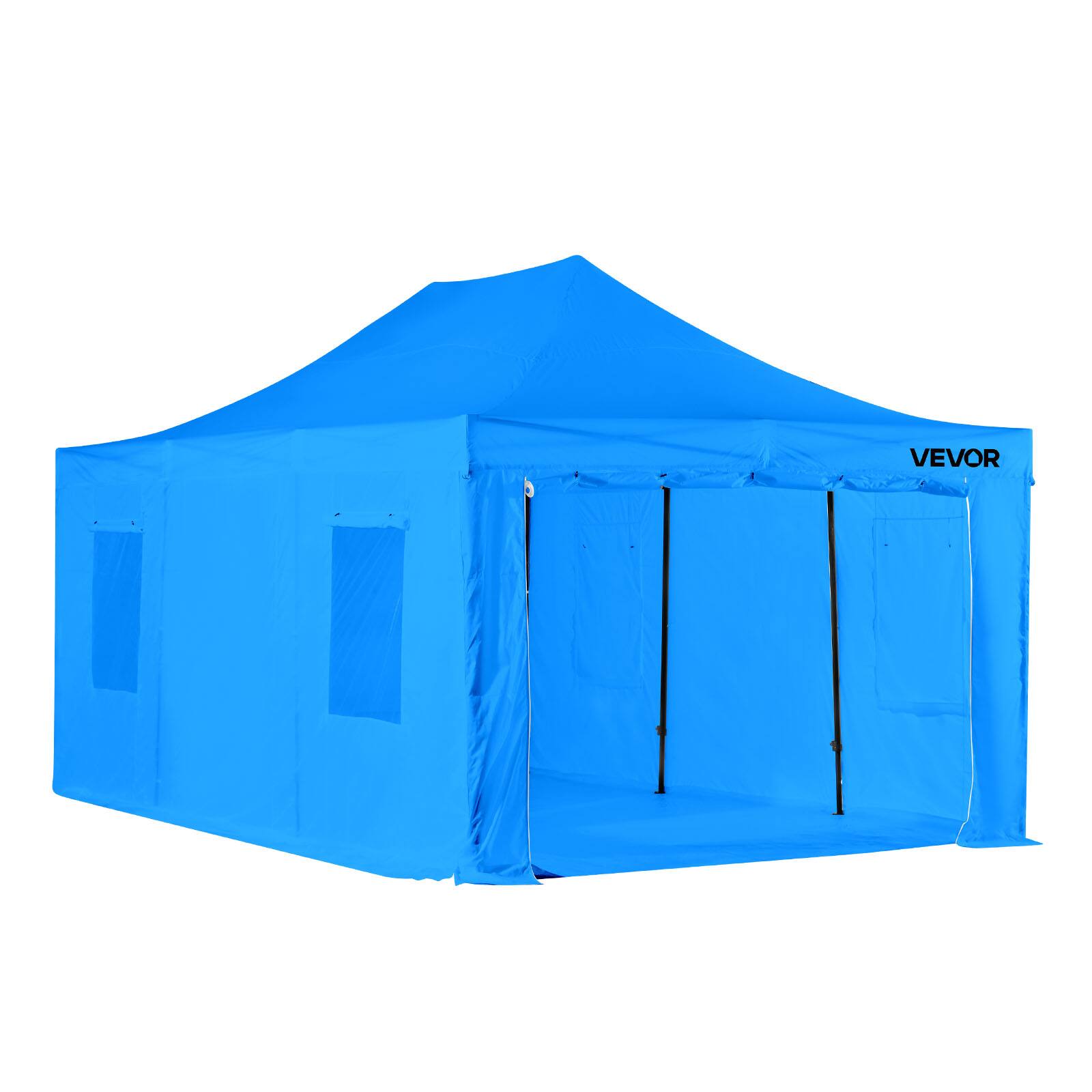 Alt View 5. VEVOR - Portable Paint Booth Tent, 231.1 x 156.7 x 70.08 inch Portable Garage Spray Tent, Waterproof Spray Booth - Blue.