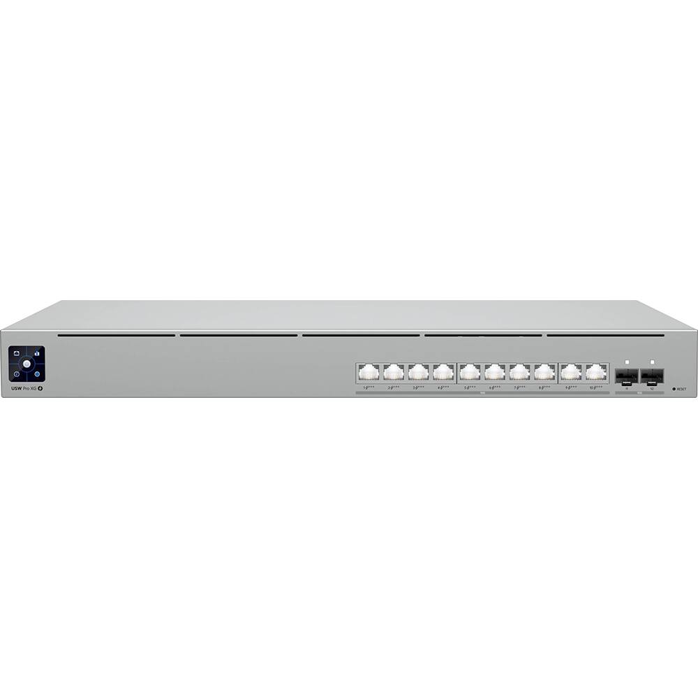Ubiquiti - Pro XG 10 10-Port 10G PoE 4 Compliant Managed Network Switch USW-PRO-XG-10-POE - Gray
