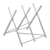 Front. VEVOR - Saw Horse, 330 lbs Capacity Folding Work Horse with Heavy Duty Legs, All-Metal Sawhorses with High-Quality Steel Frame - Silver.