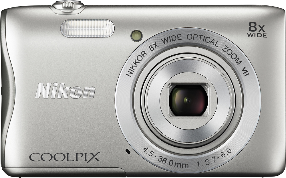 personeel pad hebzuchtig Nikon Coolpix S3700 20.1-Megapixel Digital Camera Silver 26478 - Best Buy