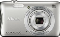 Front Zoom. Nikon - Coolpix S3700 20.1-Megapixel Digital Camera - Silver.