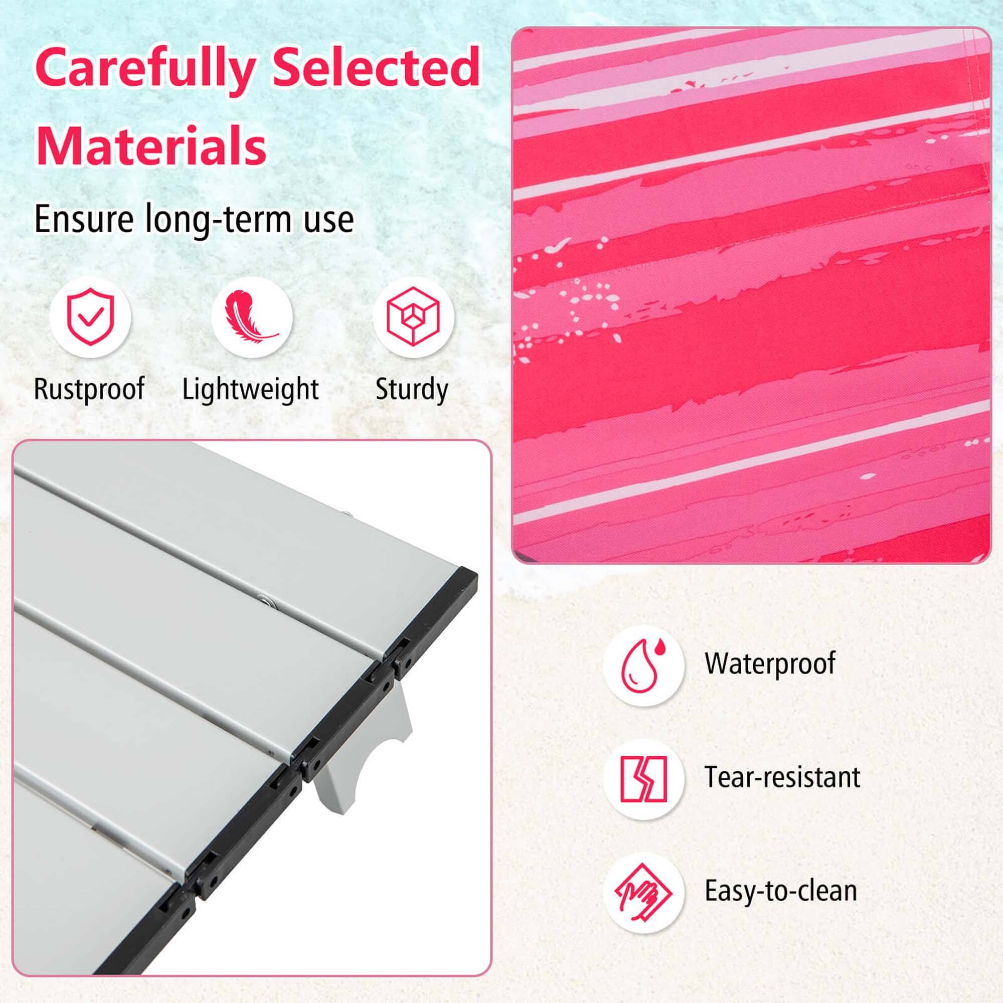 Carefully Selected Materials
Ensure long-term use
Rustproof
Lightweight
Sturdy
Waterproof
Tear-resistant
Easy-to-clean